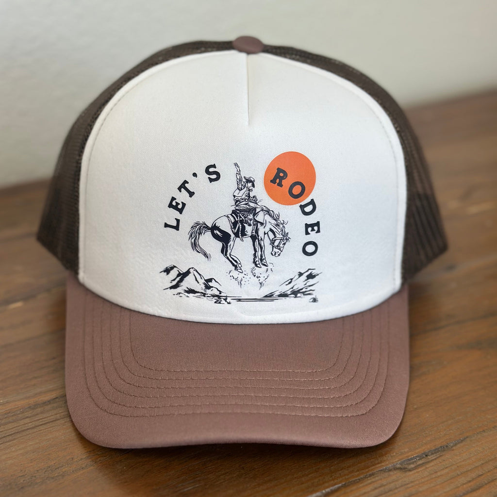 Let's Rodeo Foam Trucker - Taupe - The Montana Scene