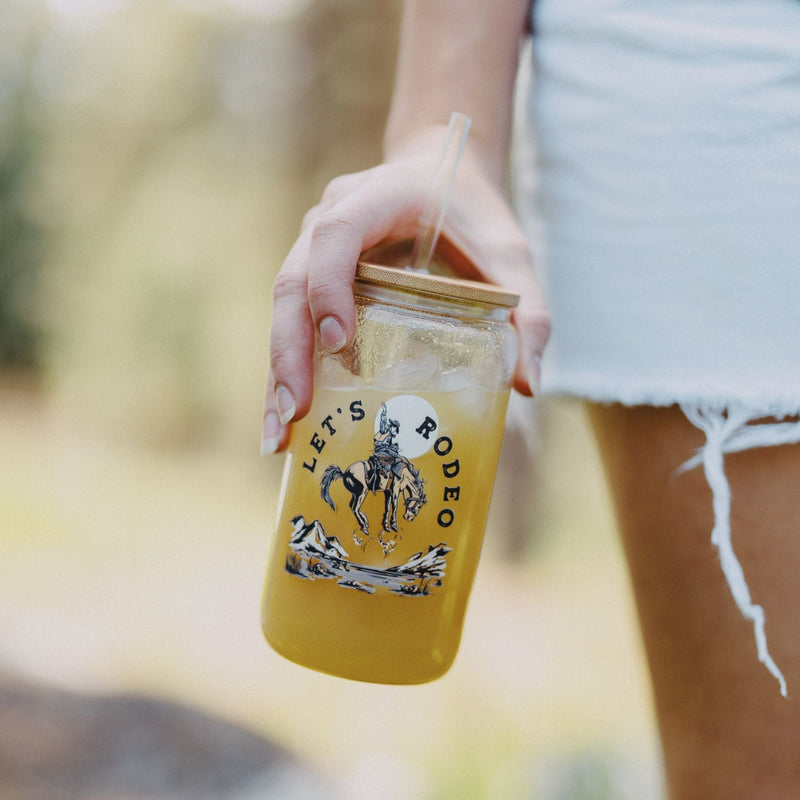 Let's Rodeo Beer Glass Tumbler