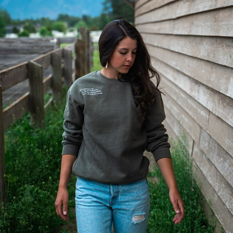 Wildflower Grow Unisex Pullover - Lieutenant