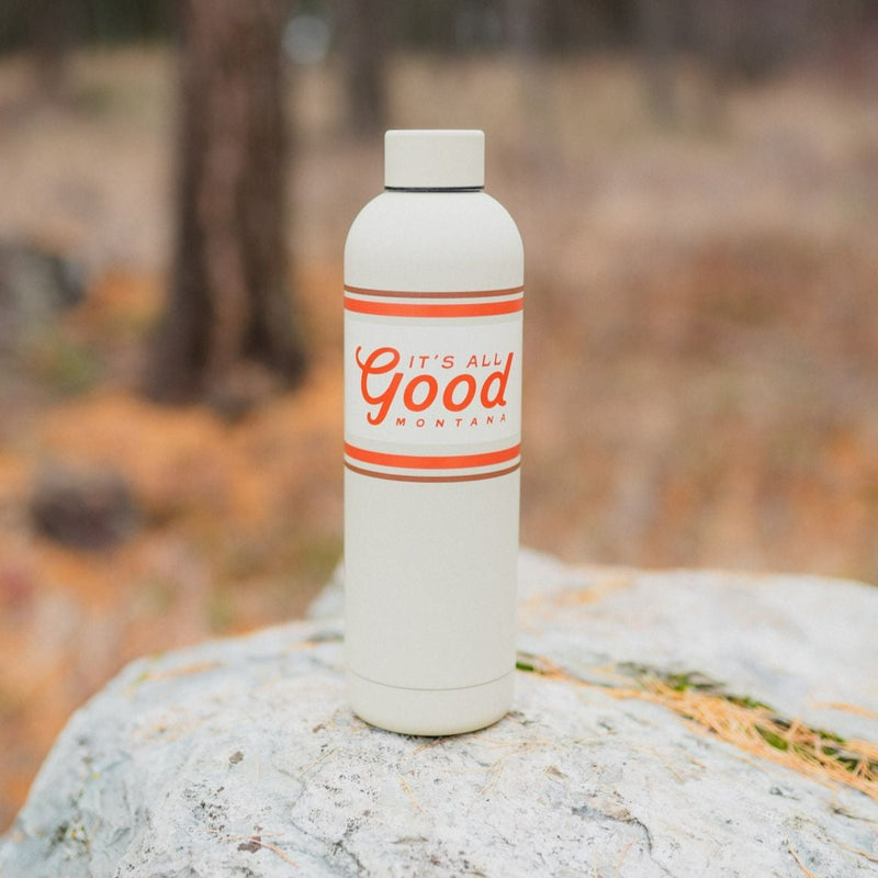 It's All Good Montana Water Bottle - Retro Tan
