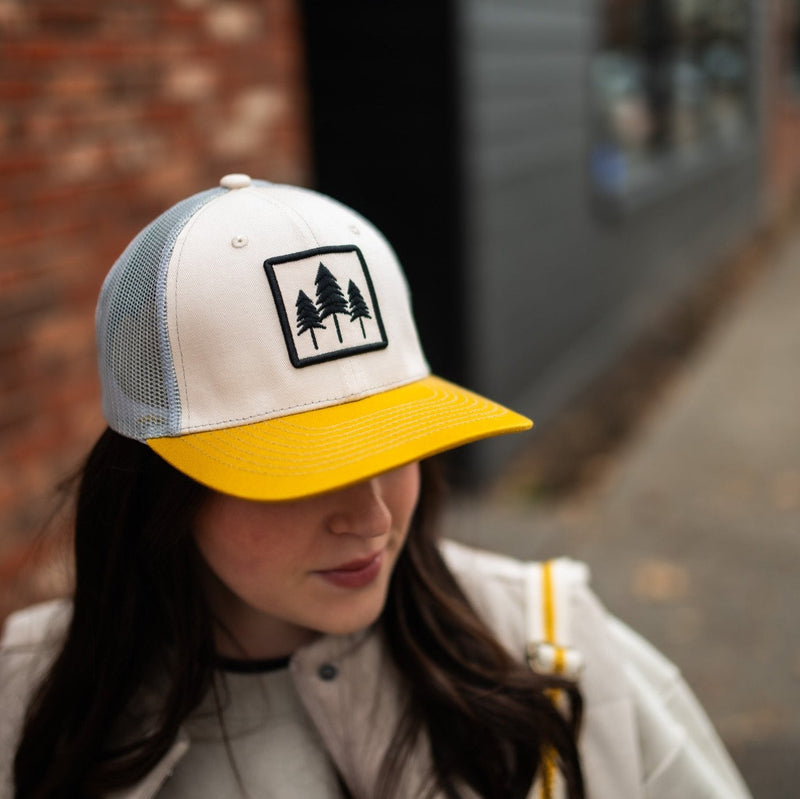 Three Tree Tri Tone Trucker-  Yellow