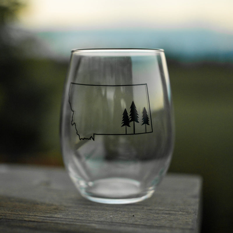Montana Outline Stemless Wine Glass - The Montana Scene