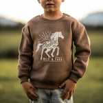 Wild & Free Toddler Pullover - Brown - Discontinued