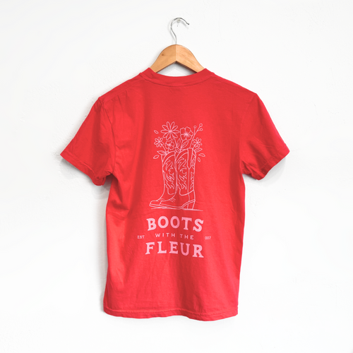 Boots With The Fleur Unisex Tee - Paprika - Discontinued