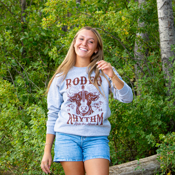 Rodeo Rhythm Unisex Pullover - Heather - The Montana Scene