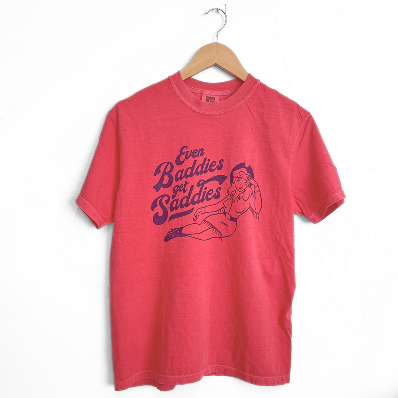 Even Baddies Get Saddies Unisex Tee - Watermelon