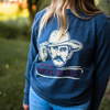 I'm Your Huckleberry Unisex Pullover - Washed Navy - The Montana Scene