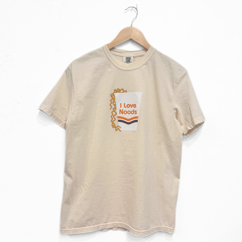 I Love Noods Unisex Tee - Ivory