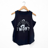The Hell I Won't Ladies Tank - Black - The Montana Scene