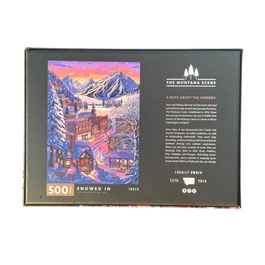 Snowed In Puzzle - 500 Piece Puzzle - The Montana Scene