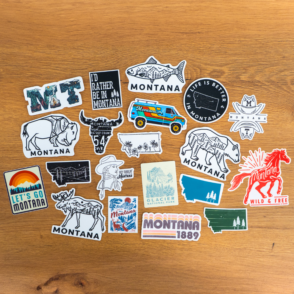Montana Theme Stickers - The Montana Scene