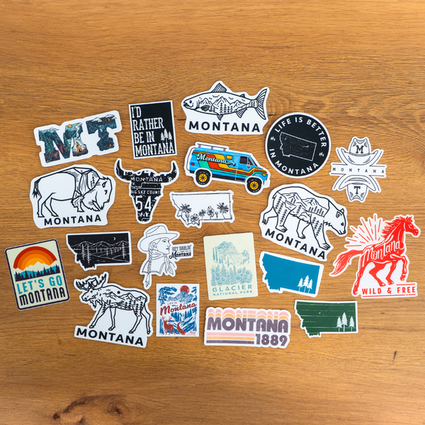 Montana Theme Stickers - The Montana Scene