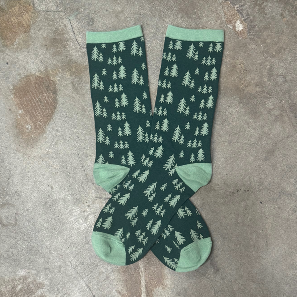 Pine Trees Unisex Socks - The Montana Scene