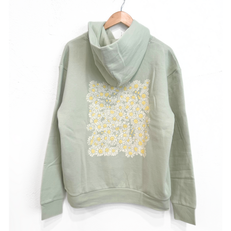 Daisy Days Unisex Hoodie - Honey Dew - The Montana Scene