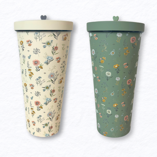 Wildflower Stainless Steel Vacuum Tumbler - Color Options - The Montana Scene