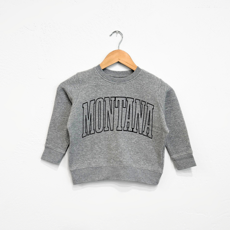 Montana Kids Pullover - Heather Grey