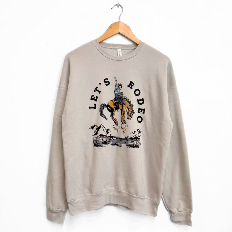 Let's Rodeo Unisex Pullover - Heather Dust