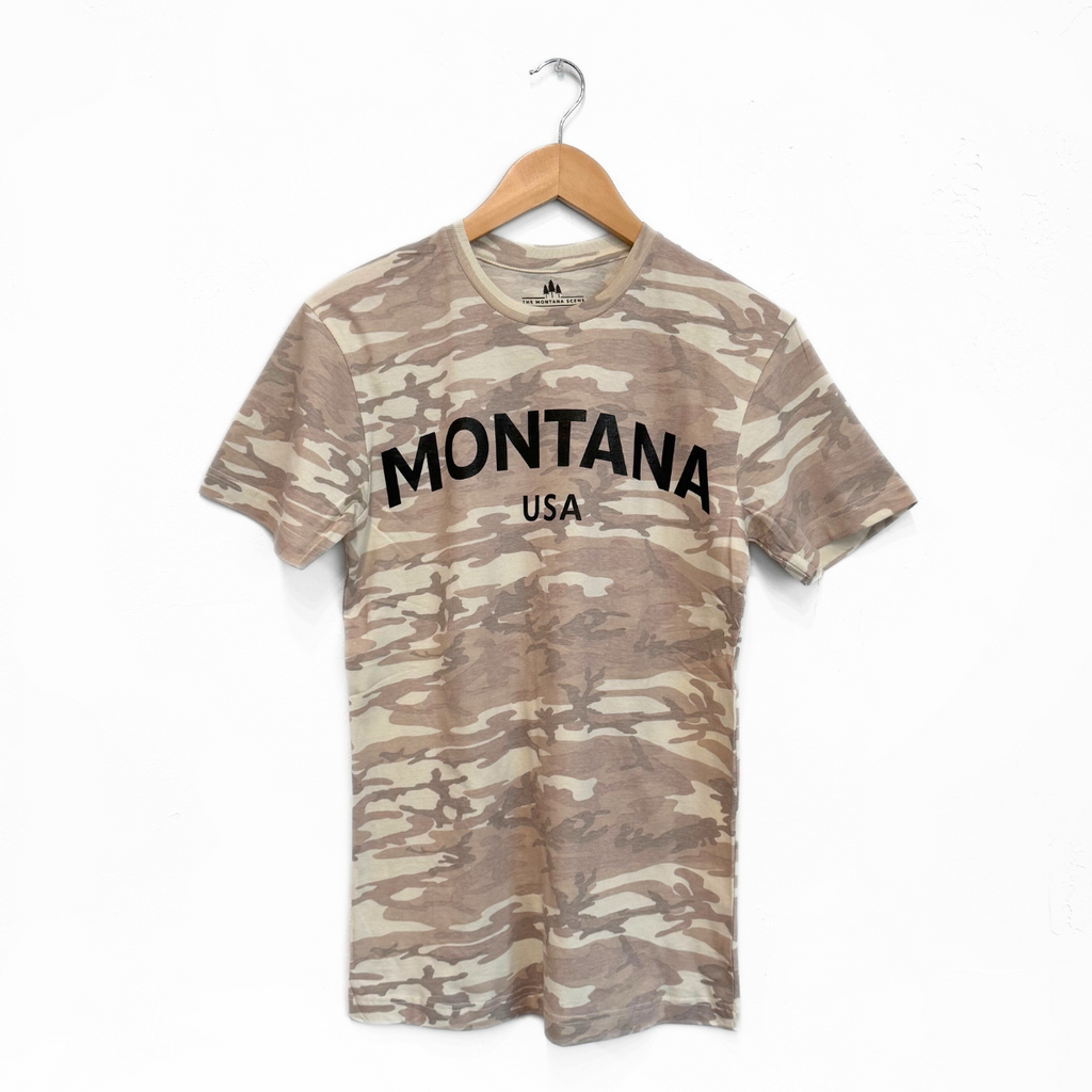 Montana USA Unisex Tee - Natural Camo - The Montana Scene