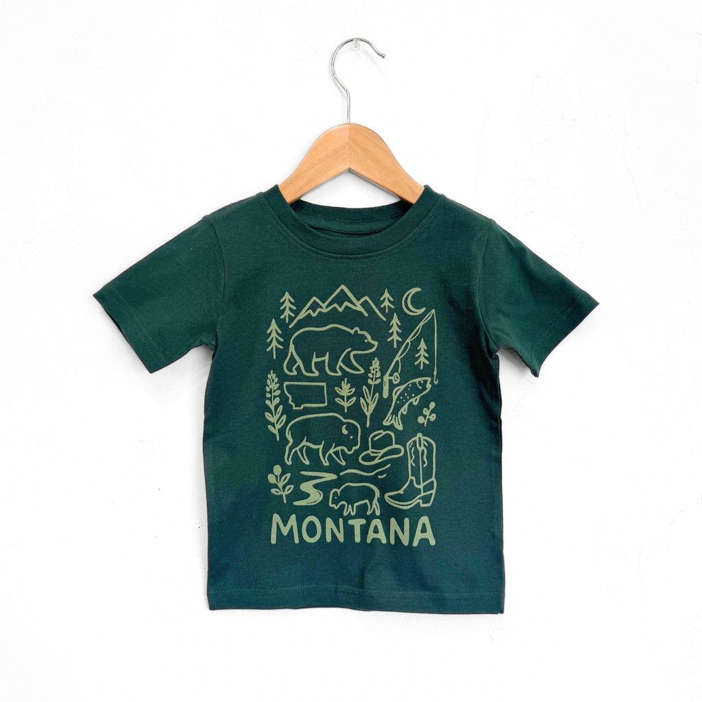 Montana Outdoors Toddler Tee - Forest - The Montana Scene