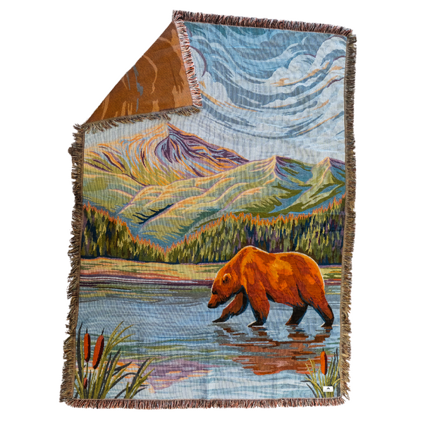Wild Reflection Knit Blanket - The Montana Scene