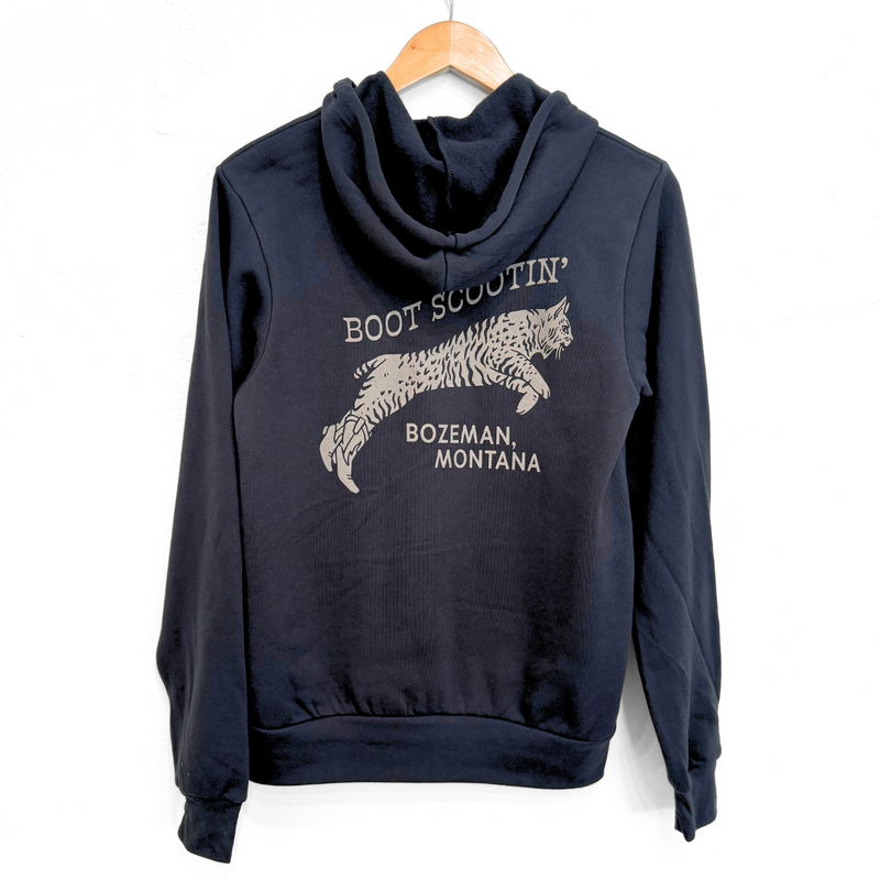 Boot Scootin' Bozeman Unisex Zip Hoodie - Black