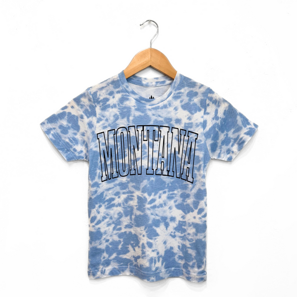 Montana Kids Tee - Sky Tie Dye - The Montana Scene