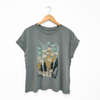 Wild Field Ladies Tee - Washed Basil - The Montana Scene