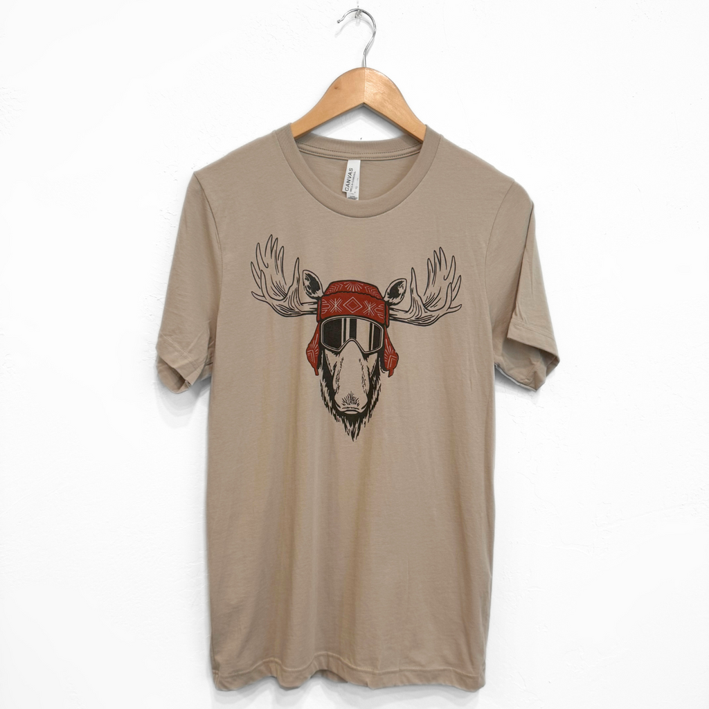 Eh Moose Unisex Tee - Tan - The Montana Scene