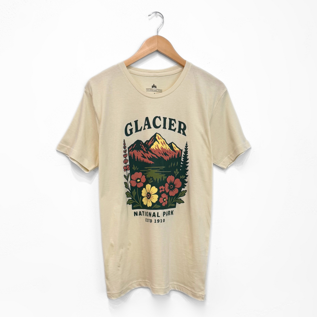 GNP Floral Unisex Tee - Natural - The Montana Scene