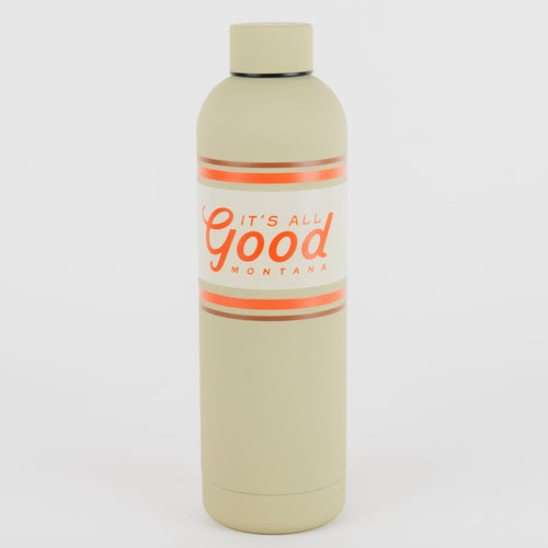 It's All Good Montana Water Bottle - Retro Tan