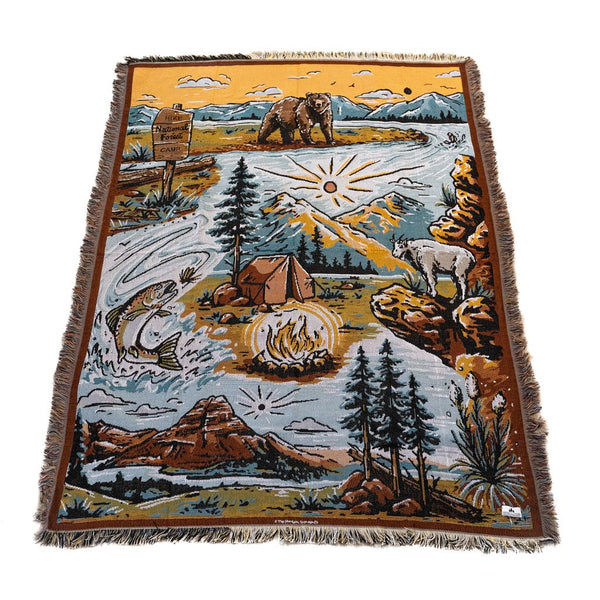 National Forest Knit Blanket - The Montana Scene