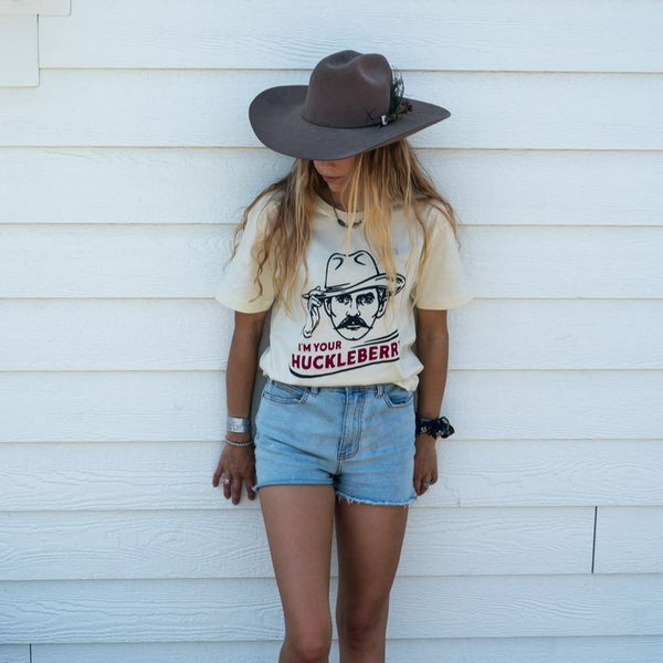 I'm Your Huckleberry Unisex Tee - Natural - The Montana Scene