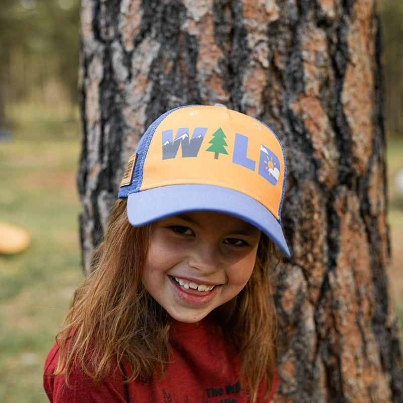 Wild Child Kids Trucker - Blue/Tangerine