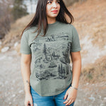 National Forest Unisex Tee - Moss - The Montana Scene