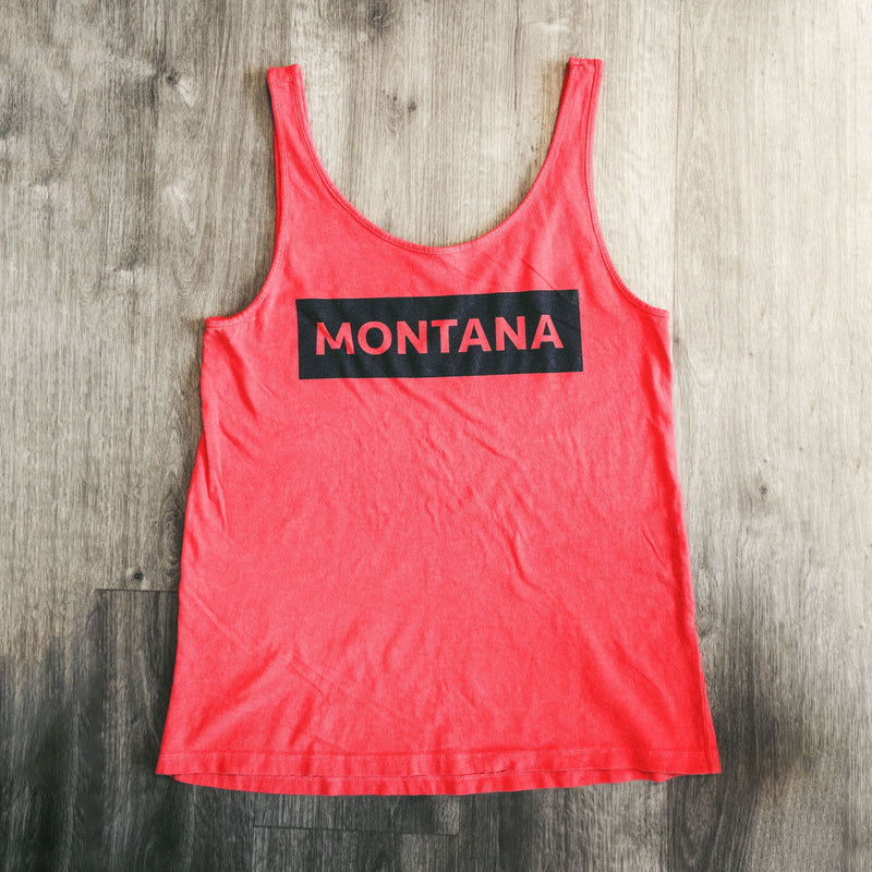 Montana Bar Ladies Tank - Poppy