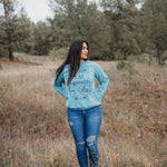 Winter Wilderness Unisex Pullover - Heather Blue Lagoon - The Montana Scene