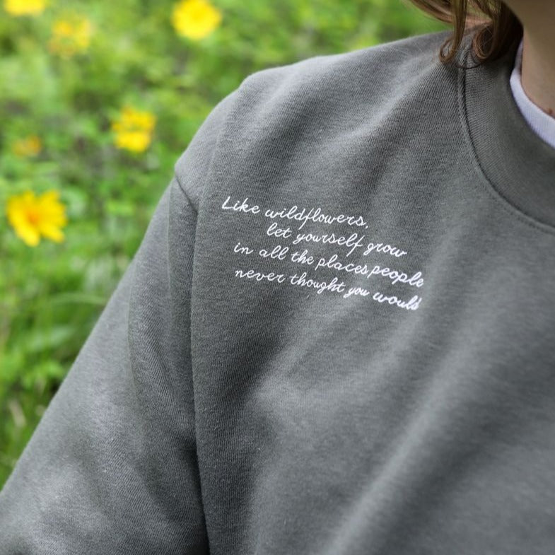Wildflower Grow Unisex Pullover - Lieutenant - The Montana Scene