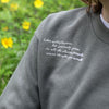 Wildflower Grow Unisex Pullover - Lieutenant - The Montana Scene