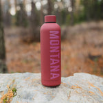 Montana Water Bottle - Maroon