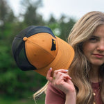 Montana Scene Tree Trucker - Camel - The Montana Scene