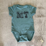 MT Outdoor Onesie - Basil - The Montana Scene