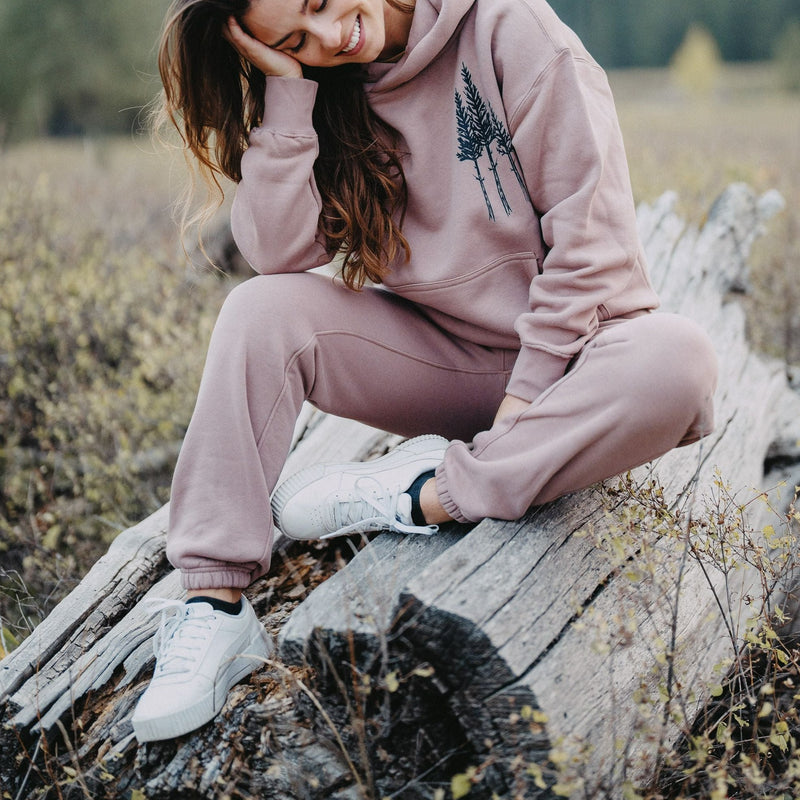 Ladies Relaxed Jogger - Hazy Pink