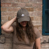 Three Tree Dad Hat - Khaki Green - The Montana Scene