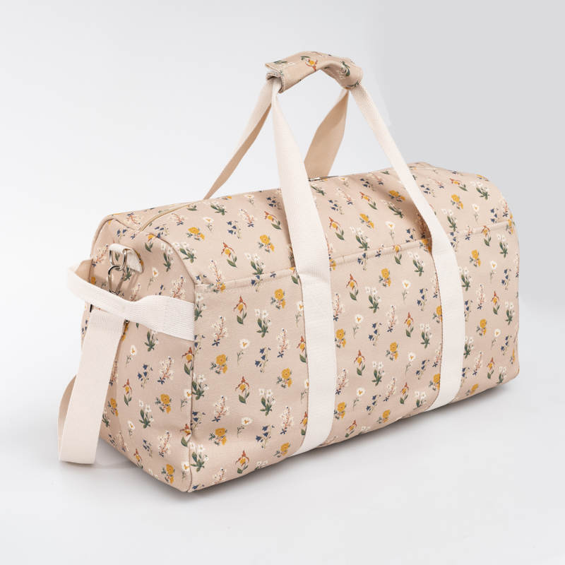 Mountain Wildflower Duffle Bag - Cream