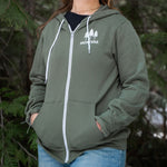 Montana Three Tree Unisex Zip Hoodie - Color Options - The Montana Scene