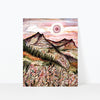 Glacier National Park Watercolor Art Print
