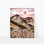 Glacier National Park Watercolor Art Print