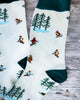 Skiing Bears Socks - The Montana Scene