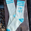 I Heart MT Socks - Blue/Pink - The Montana Scene