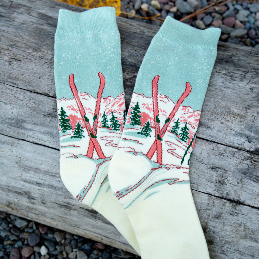 Moonlight Ski Socks - The Montana Scene